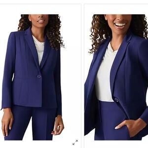 Kasper Navy Suit (Blazer + Pants) – Size 4
